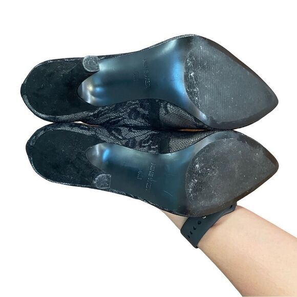 Nine West Women's Flax Dress Pump Heels in Black Floral Lace - Size 6 - Picture 5 of 9